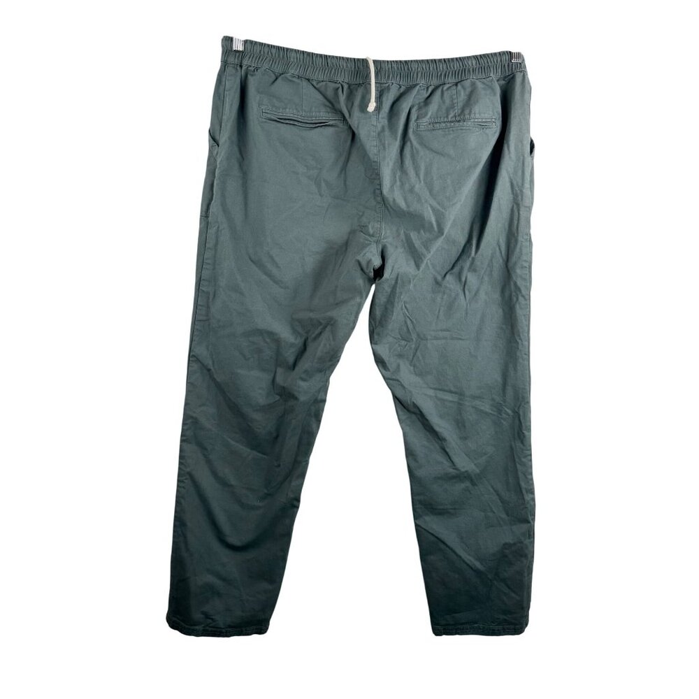 Pact womens woven twill roll up pants green athleisure hiking sz XXL - Picture 3 of 7
